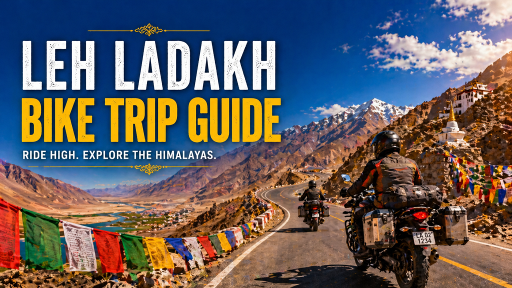 Leh Ladakh Bike Trip Guide: Routes, Best Time, Permits, Packing List & Safety Tips