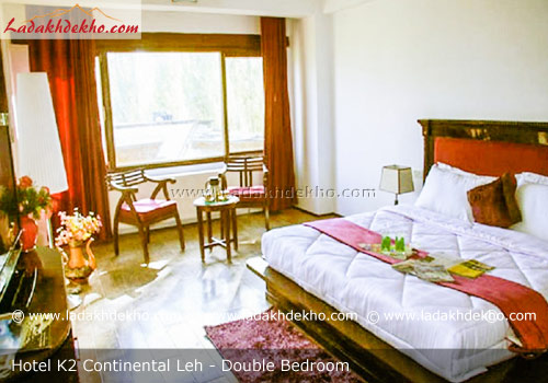 hotel-k2-continental-ladakh-double-bedroom